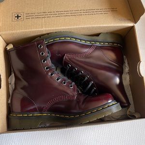 New cherry red Dr. Martens